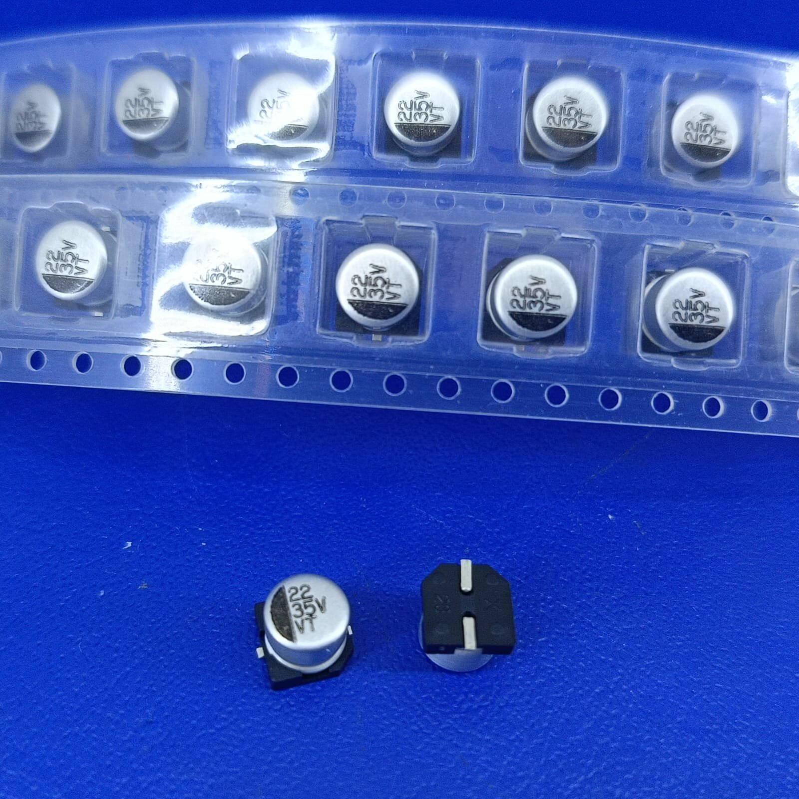 20 штук SMD конденсатор 22 мкФ 35V d6,3h5