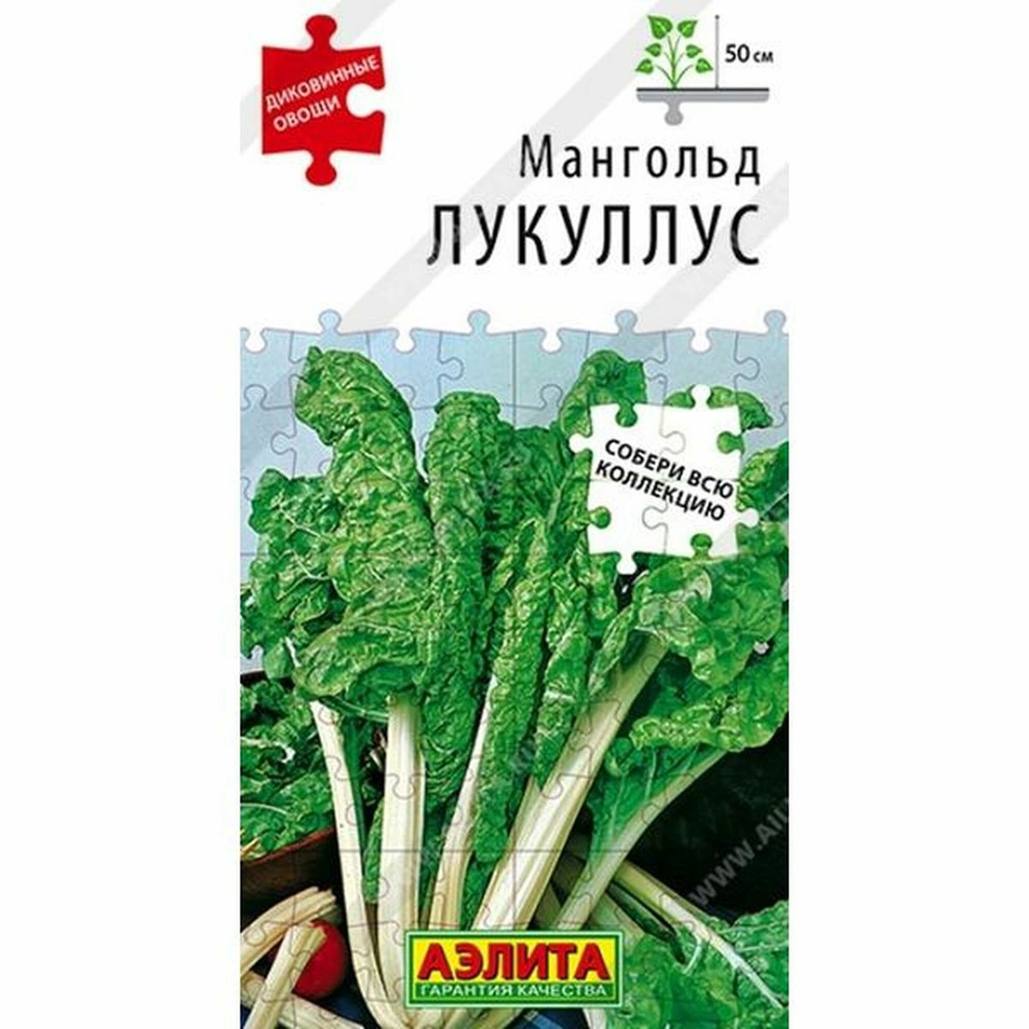 Семена Мангольд Лукуллус Аэлита - Диковинные овощи 1 пачка - 1г семян