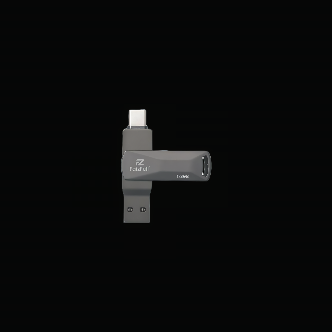 Флешка 32 гб, USB флешка - Type-C, водонепроницаемая, ударопрочная, металлическая — фото 1