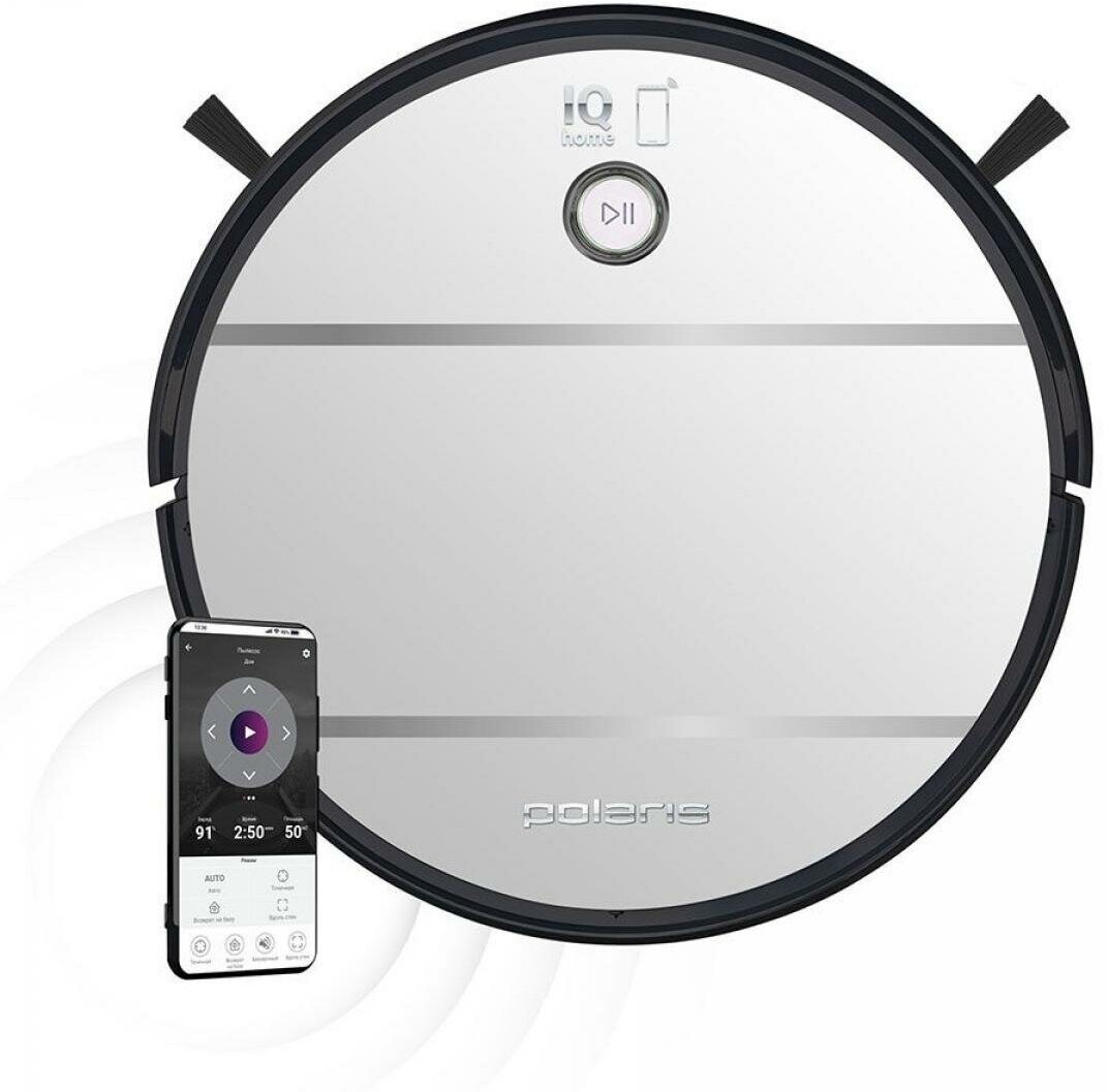Роботы пылесосы Polaris Робот-пылесос Polaris PVCR 3300 IQ Home Aqua Белый