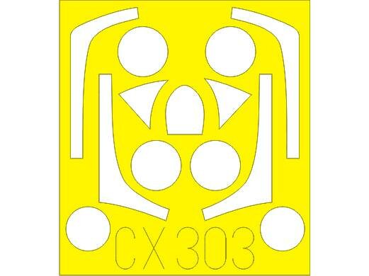 Набор окрасочных масок для T-33, Platz. Масштаб 1:72