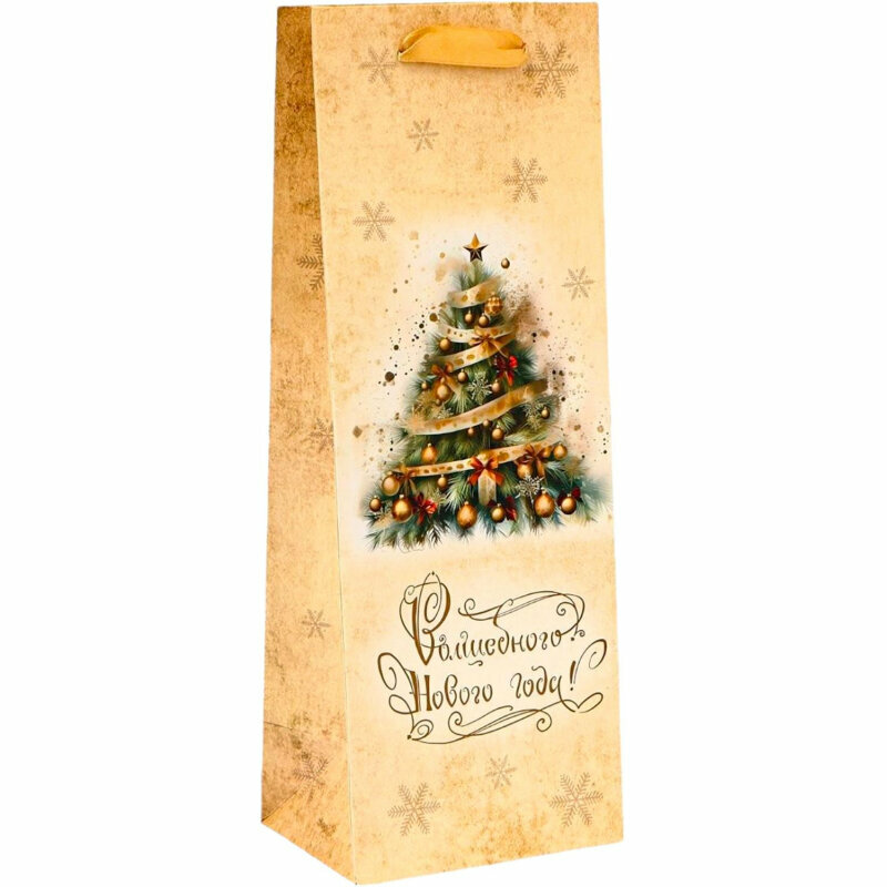 Пакет подарочный Upak Land Роскошная елка (36x13x10 см) 2125264