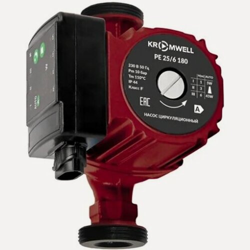 Изображение товара Циркуляционный насос Kromwell PE 25/6G 180 с частотным регулированием (гайки в комплекте)