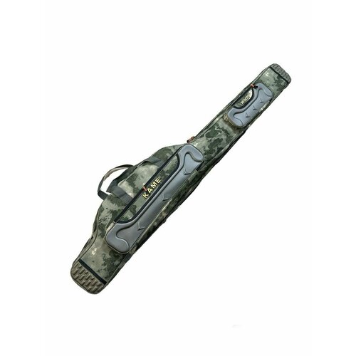Чехол Kame для снастей и удочек, с 3 отделениями 160 см, зеленый (Мох)