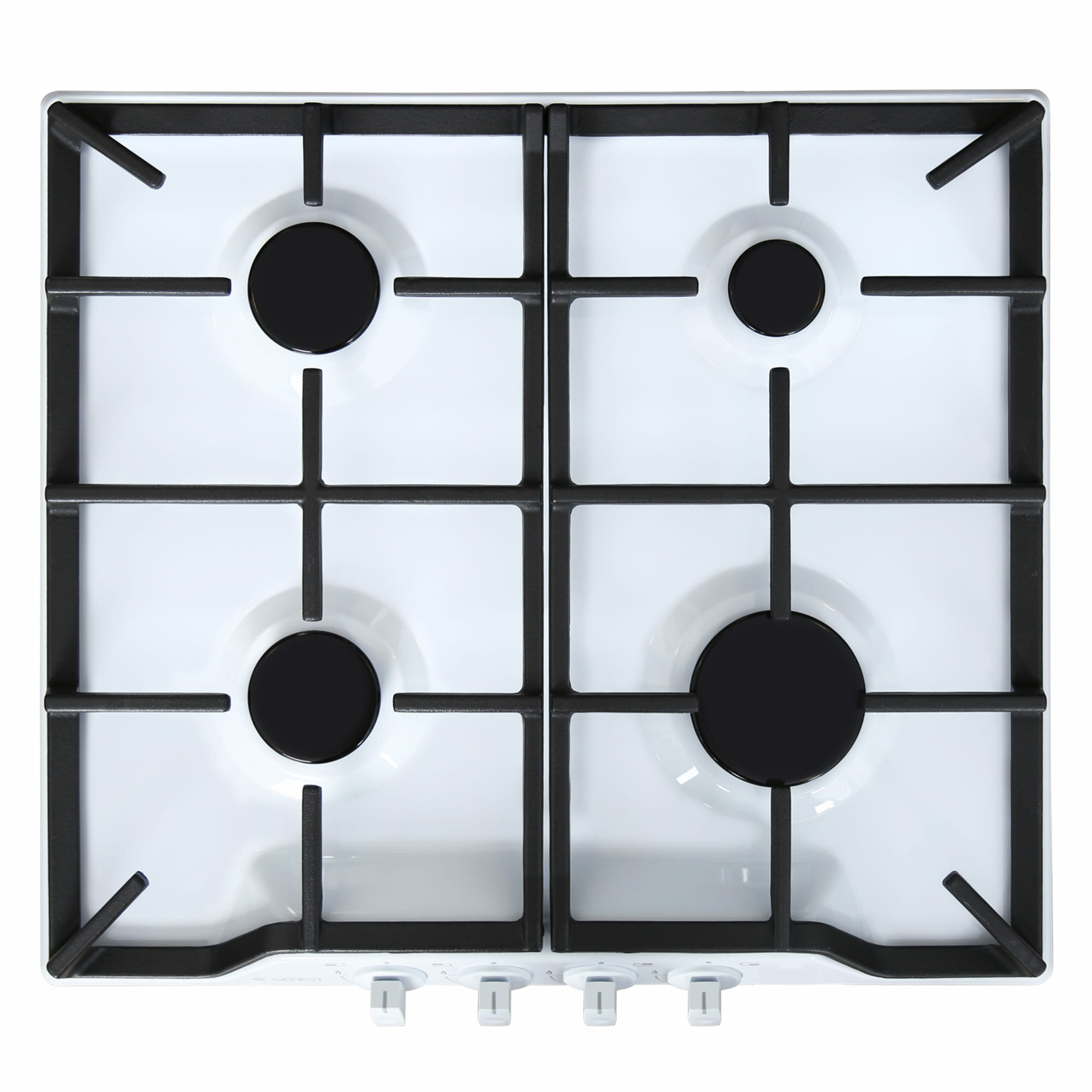 Газовая варочная панель GEFEST ПВГ 1212, газ-контроль, белый