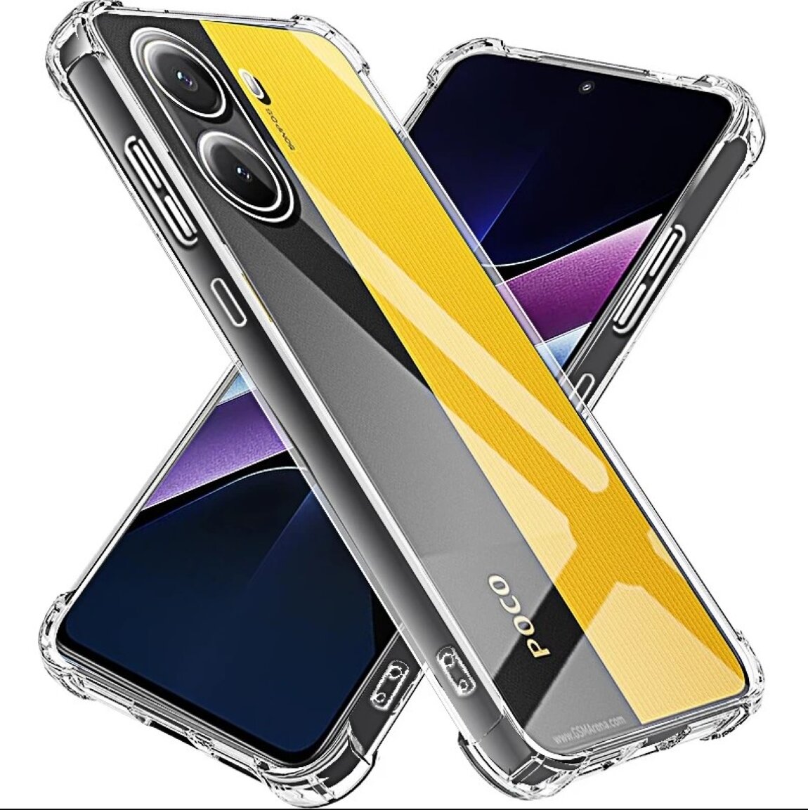 Чехол противоударный c усиленными углами для POCO X7 Pro / чехол для Поко Икс 7 Про с защитой камеры Premium — фото 1