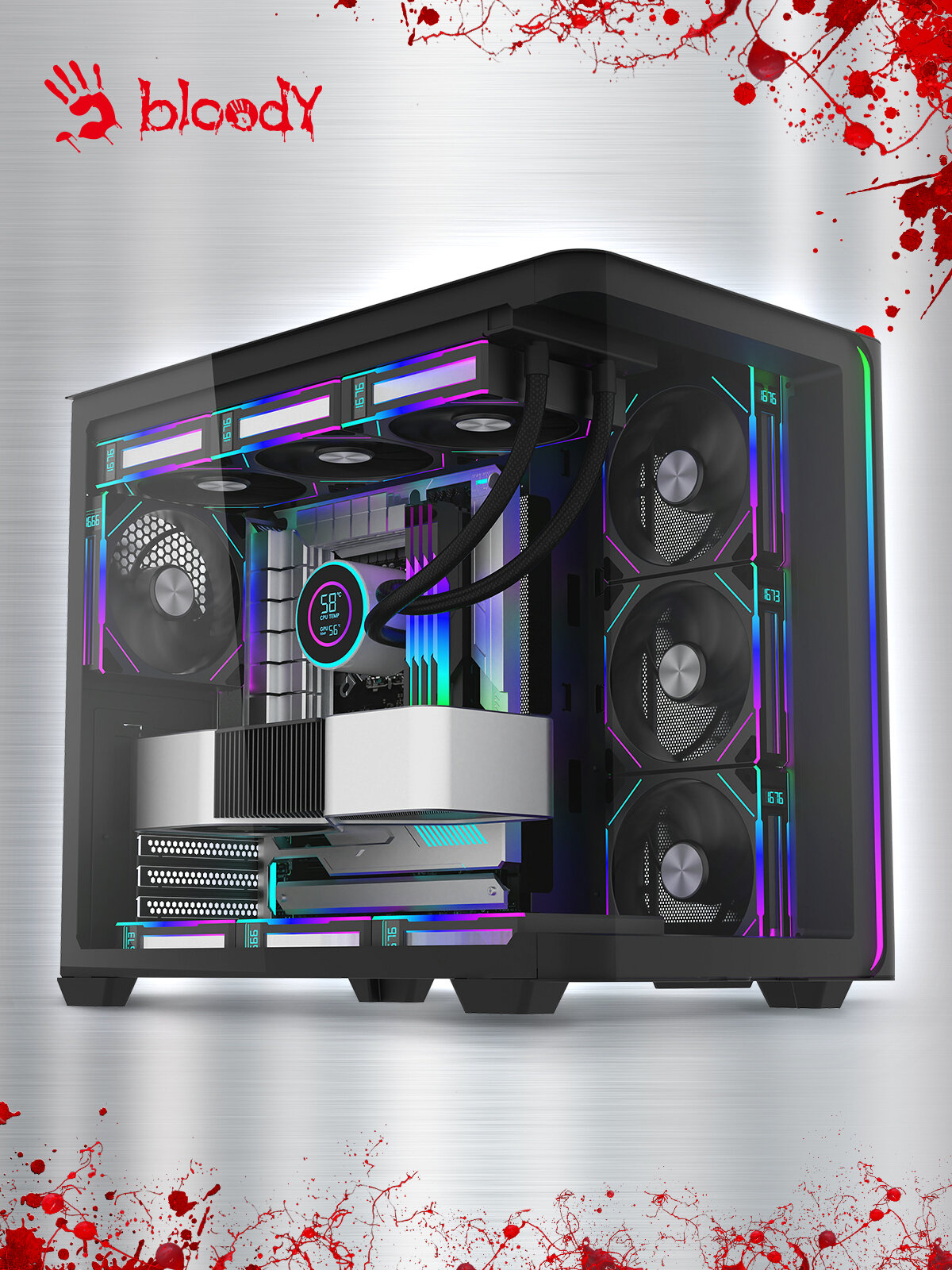 Компьютерный корпус ATX Bloody BD-CC113 черный (bd-cc113-bk)