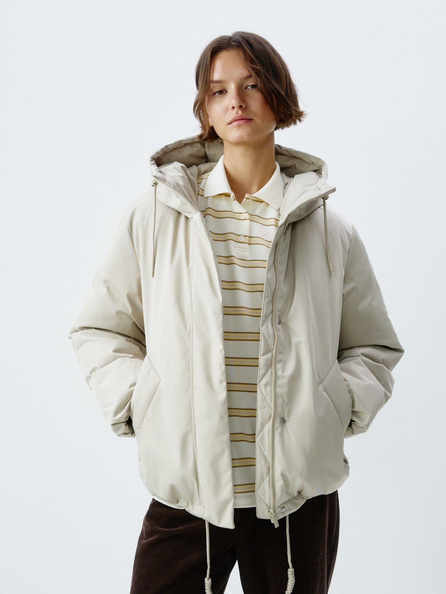 Куртка Sela, размер 44, бежевый