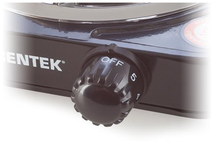 Плита электрическая CENTEK CT-1508 (Black) 1конфорка ТЭН 140мм, 1000Вт, индикатор работы - фотография № 5