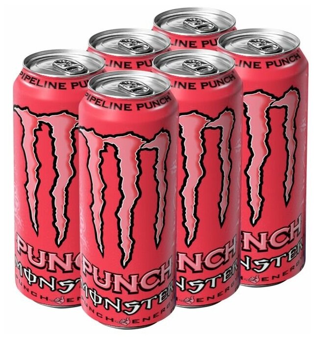 Энергетический напиток Monster Energy Pipeline Punch (Польша), 500 мл (6 шт) - фотография № 1