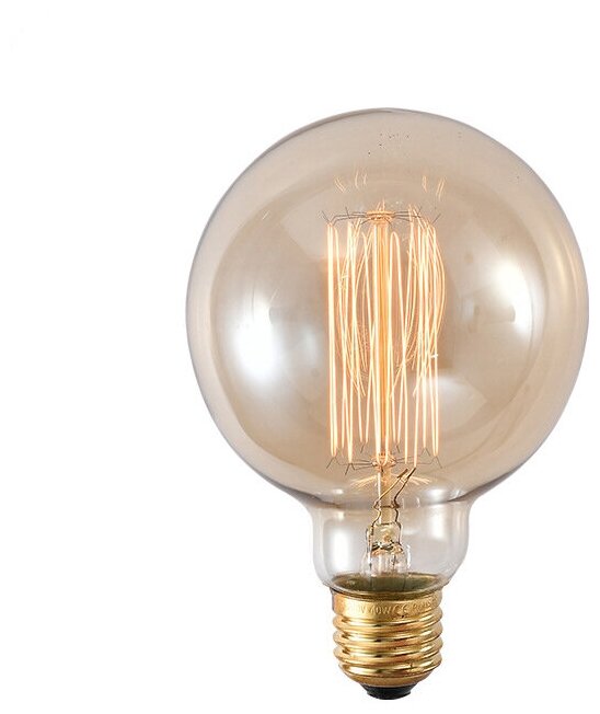 фото Лампа (лампочка) накаливания Эдисона Emilion Loft Edison G95 (E27, 40Вт, желтый свет)