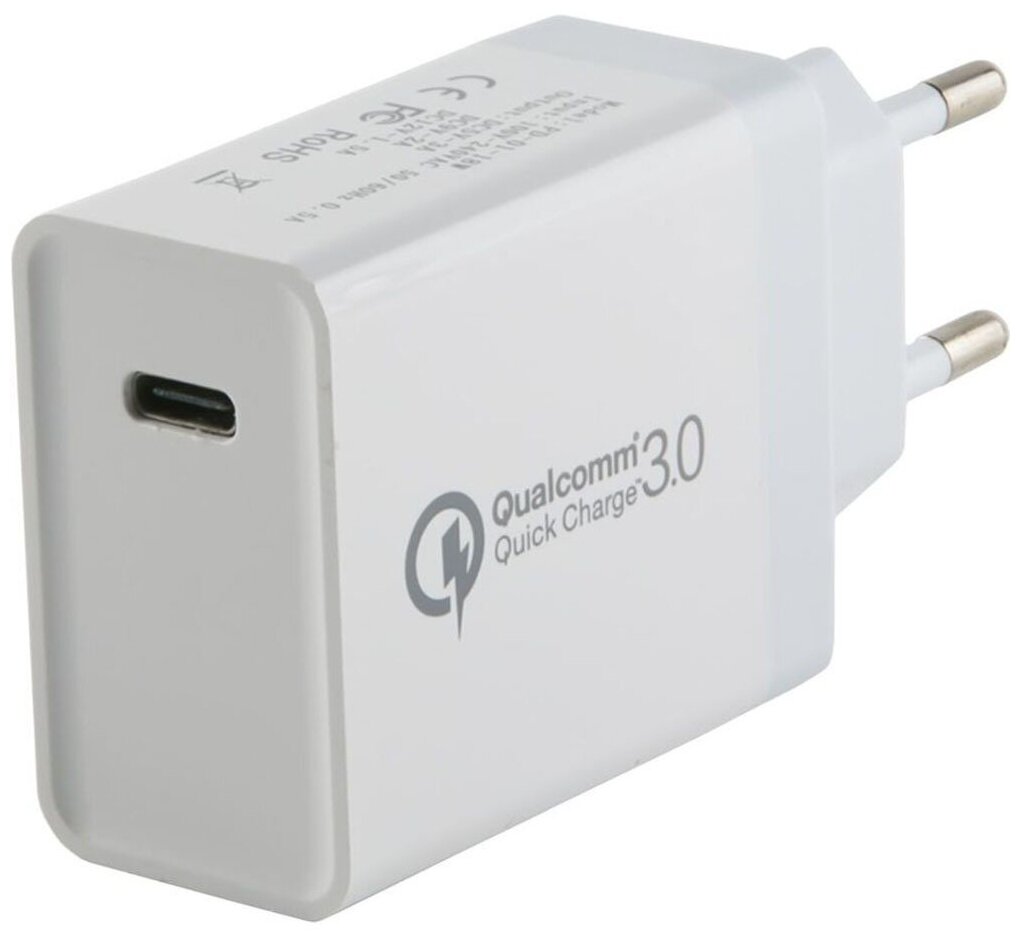 Сетевое зарядное устройство Red Line PD1-3A PD18 Type-C белый