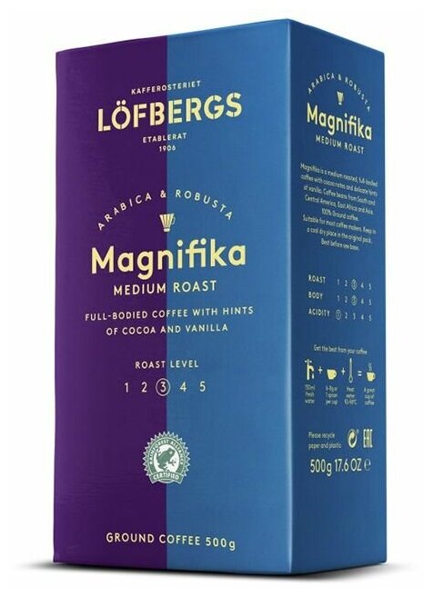 Lofbergs Magnifica, молотый, 500 гр