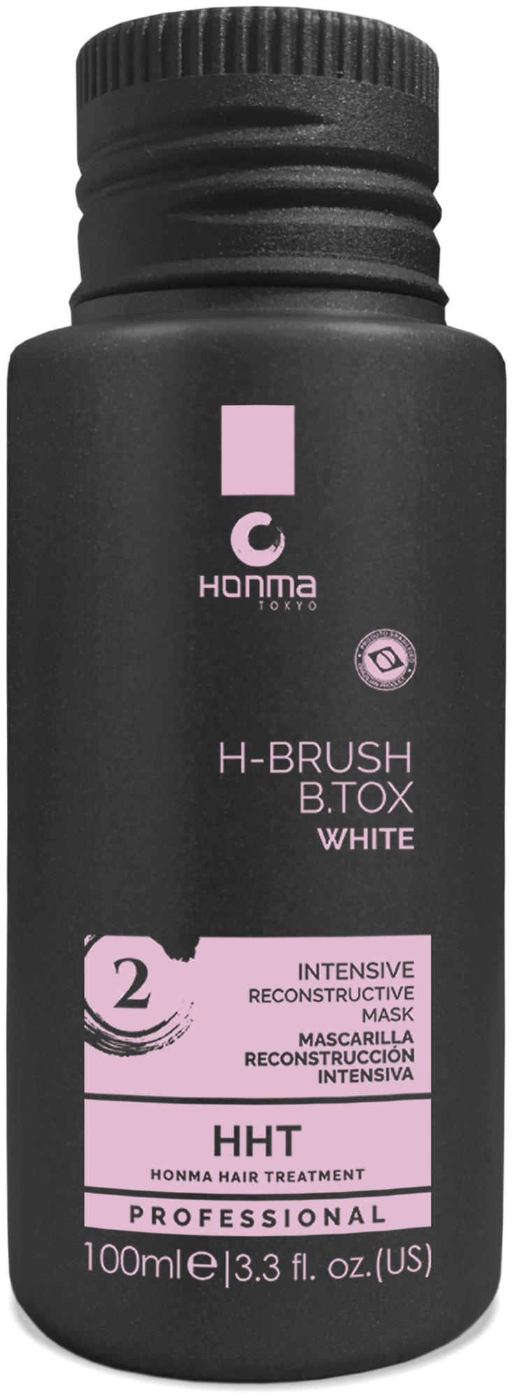 Ботокс для волос маска для волос интенсивная профессиональная 2 ШАГ Honma Tokyo H-Brush B.Tox White Care Intensive Reconstructive Mask 100мл