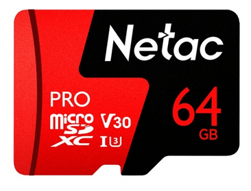 Карта памяти 64Gb MicroSD Netac P500 Extreme Pro (NT02P500PRO-064G-S)