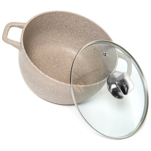 Кастрюля TALKO 4 л с антипригарным покрытием и стеклянной крышкой (172593)