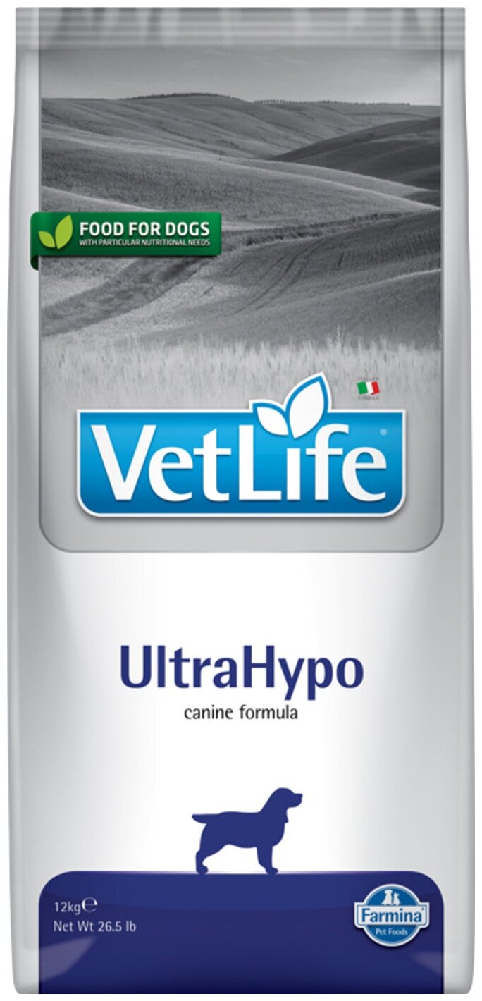 Сухой корм для собак Farmina Vet Life UltraHypo 1 уп. х 1 шт. х 12 кг - фотография № 3