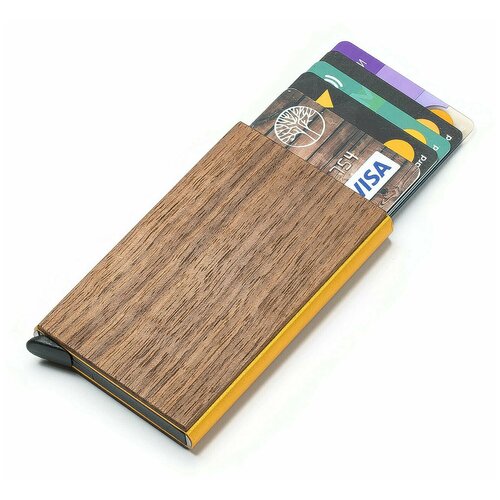 Картхолдер Twinswood, коричневый, золотой