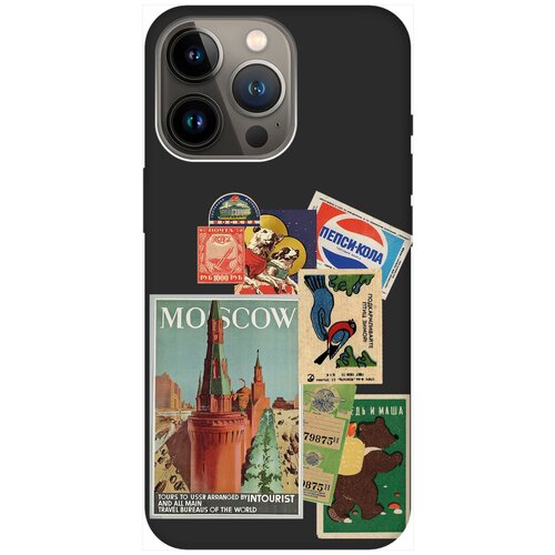 Силиконовый чехол на Apple iPhone 14 Pro / Эпл Айфон 14 Про с рисунком Soviet Stickers Soft Touch черный силиконовый чехол на apple iphone 14 pro эпл айфон 14 про с рисунком soviet stickers