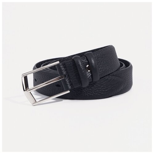 фото Ремень, ширина 3,5 см, винт, пряжка металл, цвет чёрный mayer