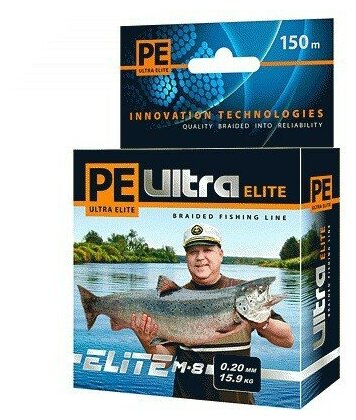 Леска плетеная Pe Ultra Elite M-8 Yellow 0.14мм 150м