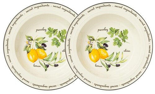 Набор тарелок суповых секретные ингредиенты 2 шт 22 см Lefard (158214)