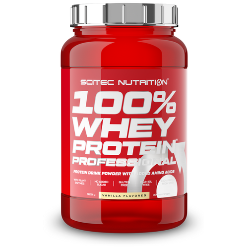 Протеин Scitec Nutrition 100% Whey Protein Professional, 920 гр., ваниль, 30 шт.