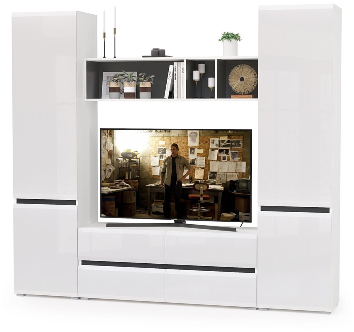 Стенка полка для гостиной - 88 фото