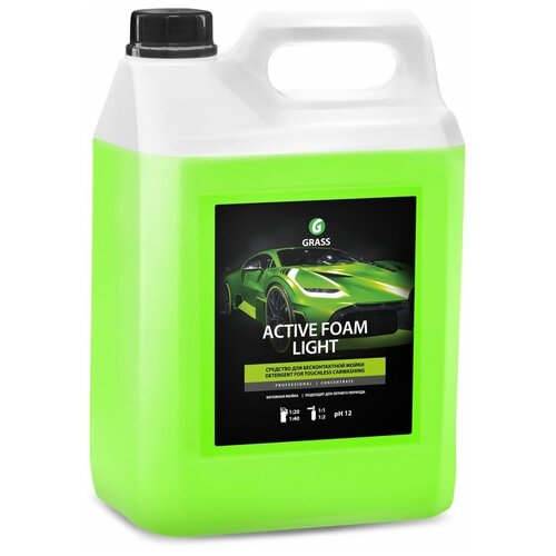 GRASS ACTIVE FOAM LIGHT Ср-во для бесконт. мойки Бережная пена концентрат (5L) GRASS 132101