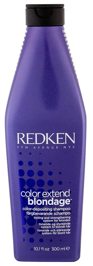 Redken Color Extend Blondage Shampoo Шампунь с ультрафиолетовым пигментом для оттенков блонд 300 мл (Redken, ) - фото №16