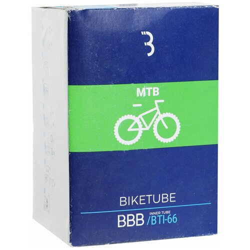 Велокамера BBB 2023 BikeTube 26x2,75/3,00 AV 33mm Black велокамера bbb biketube 26x1 00 1 50 fv 33mm black