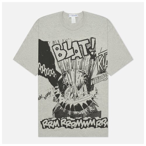 Мужская футболка Comme des Garcons SHIRT x Christian Marclay Print Blat Crew Neck серый , Размер XL