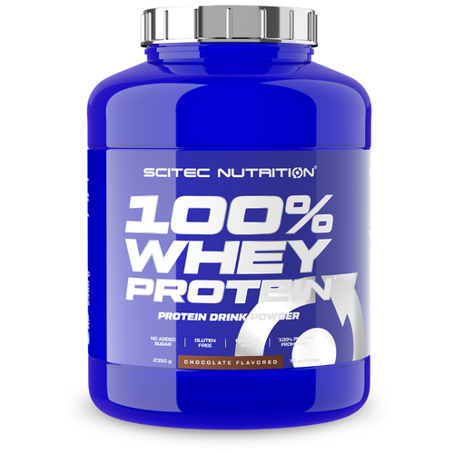 Протеин Scitec Nutrition 100% Whey Protein, 2350 гр., шоколад scitec nutrition whey protein prof 2350 g chocolate hazelnut