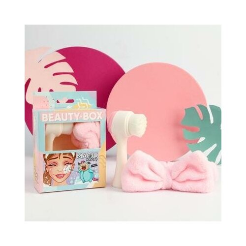 Набор щётка-массажёр для лица и повязка Вот это красота 13 х 6 см Art beauty 102300₽