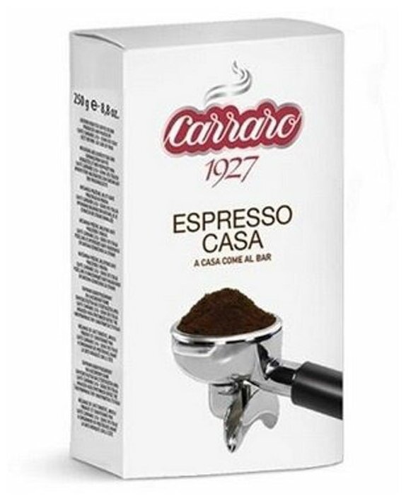 Кофе молотый Carraro Espresso Casa 250 гр в/у - фотография № 6