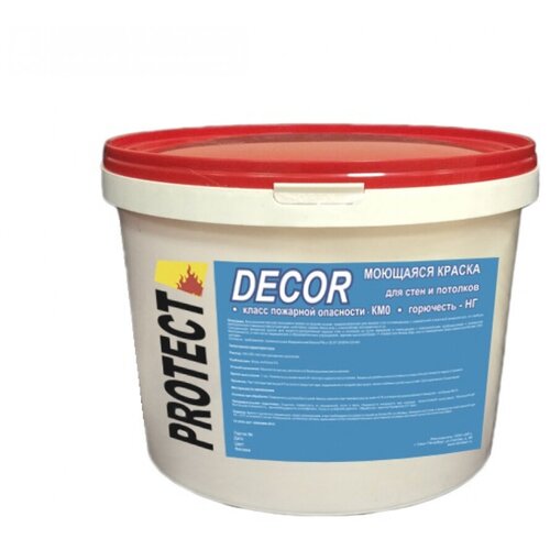 Мицар Protect Decor , краска моющаяся негорючая, КМ0 15 кг белый УТ000005552 .