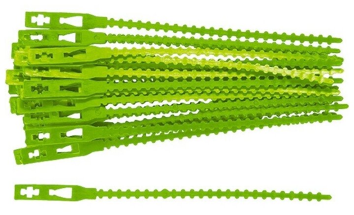 Подвязки для садовых растений, 13 см, пластиковые, 50 шт, Palisad - фотография № 8
