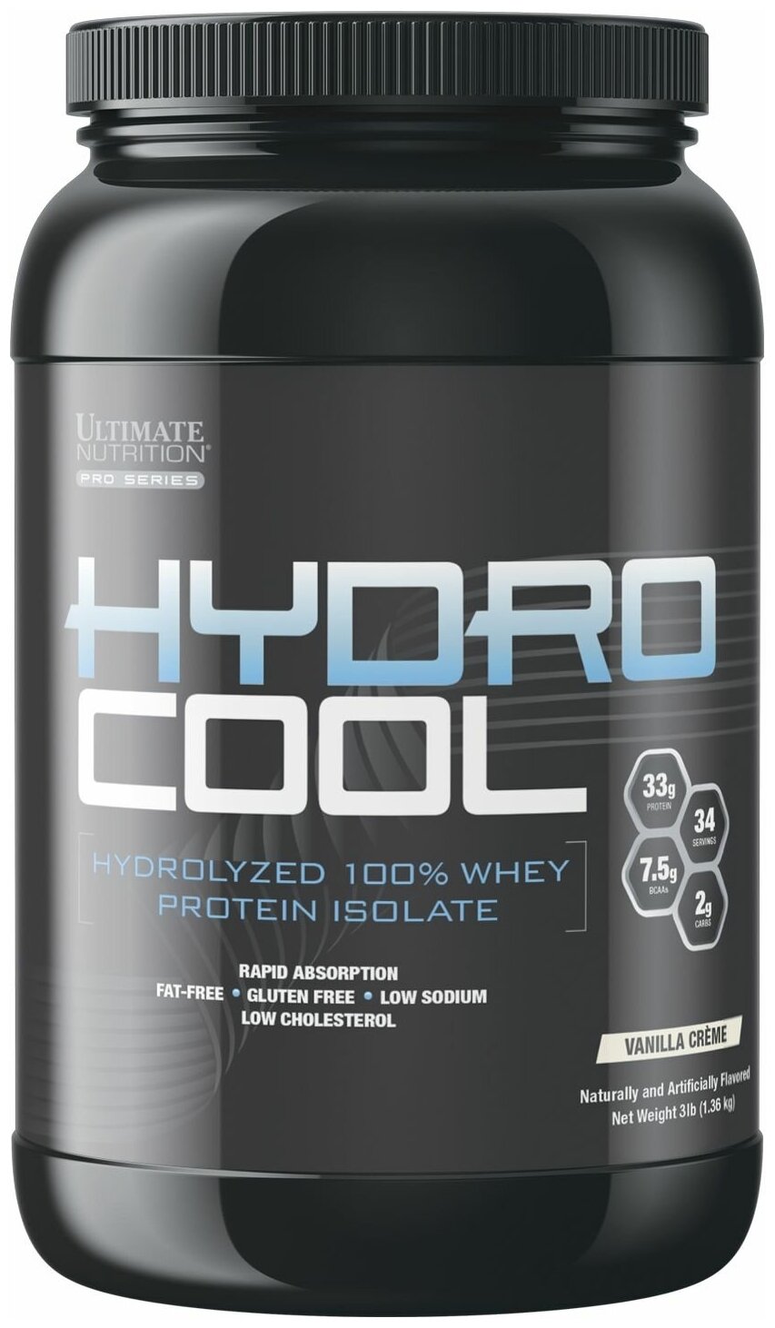 Ultimate Nutrition Hydrocool Chocolate Creme со вкусом Ванильный крем 1360 гр