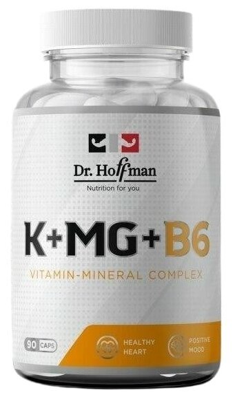 Калий + Магний + витамин Б6 Dr.Hoffman K + Mg + B6 90 капсул