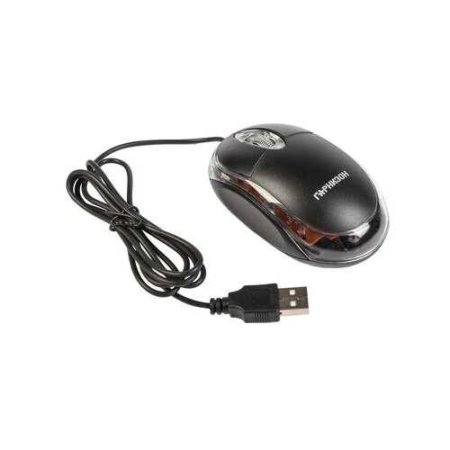 Мышь Гарнизон GM-100 комплект 5 шт проводная оптическая 1000 dpi USB чёрная 174300₽
