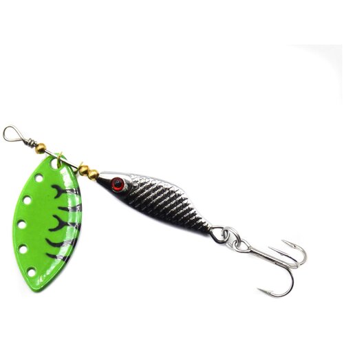 фото Блесна extreme fishing absolute obsession №1 6 г. 20 sblack/fluogreenblack - блесны рыболовные - блесны для рыбалки
