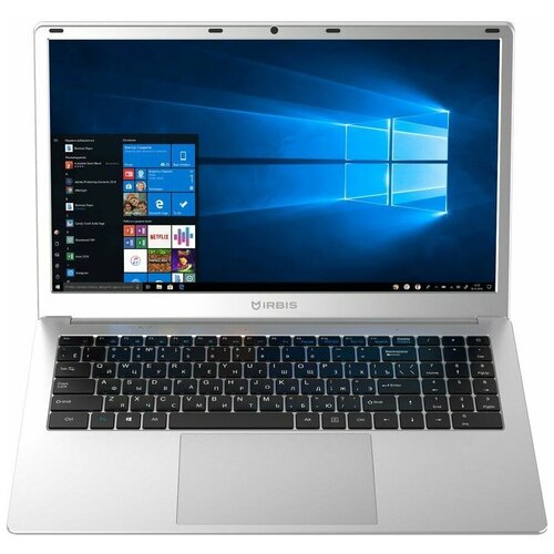 Ноутбук IRBIS NB249 156 IPS Intel Pentium J3710 16ГГц 4ГБ 128ГБ eMMC Intel HD Graphics Windows 10 Home серебристый 3568000₽