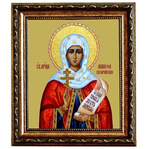 Манефа Кесарийская (Палестинская), дева мученица. Икона на холсте.