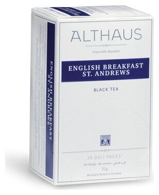Черный чай Althaus English Breakfast St. Andrews в пакетиках, 20 шт - фотография № 4