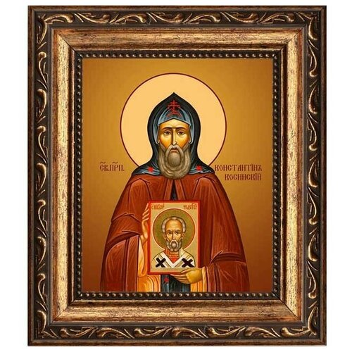 Константин Косинский, Старорусский преподобный. Икона на холсте.