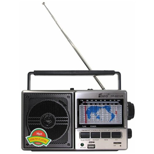 Радиоприемник FEPE FP-901UR серый 168500₽