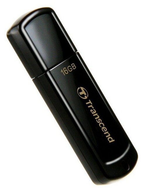 Накопитель USB 2.0 16Гб Transcend TS16GJF350, черный