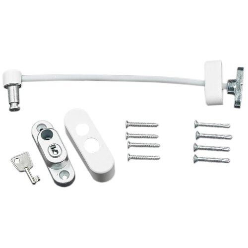 Замок окна тросовый, белый, 4 шт.