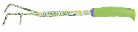 Рыхлитель 3 - зубый, 55 х 385 мм, стальной, пластиковая рукоятка, Flower Green, Palisad 62038 - фотография № 4