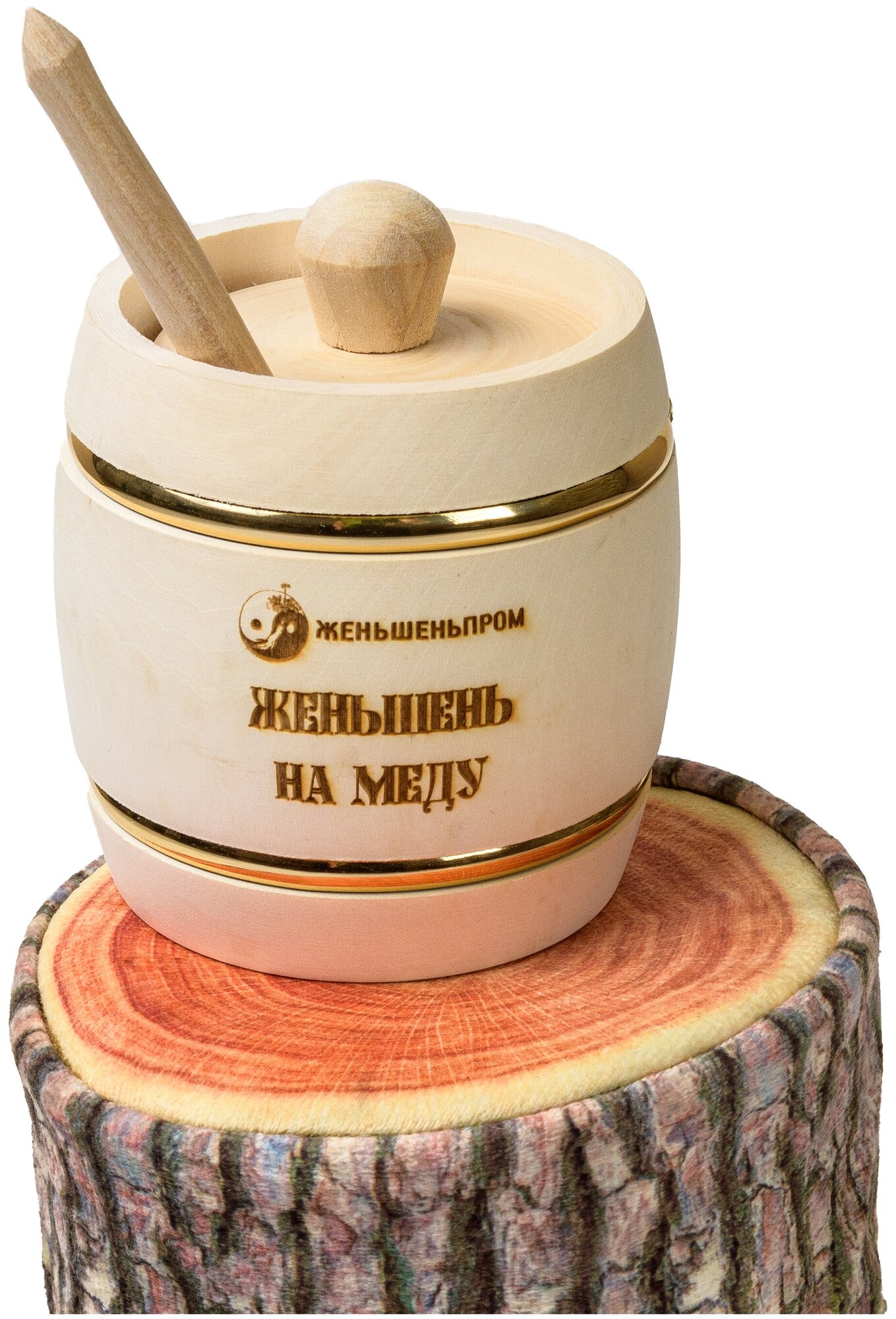 Женьшень на меду, 250 г, в подарочном деревянном бочоночке - фотография № 20